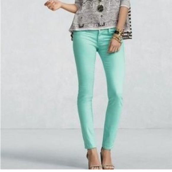 Cabi Denim - Cabi Mint Green Skinny Jeans Denim Pant Ankle 322 Sz 8